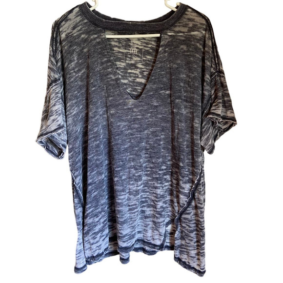 We the Free People Carbon Jordan Cutout T-shirt Size S - Picture 1 of 4